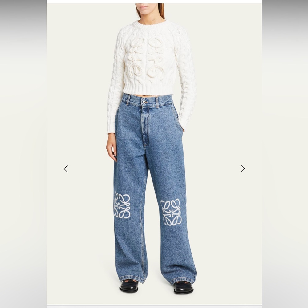 Loewe Wide Leg Baggy Jeans 38